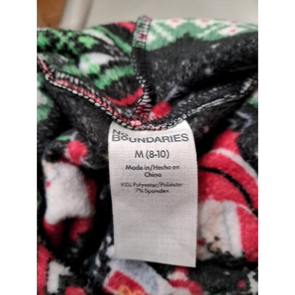 No Boundaries Womens Size Medium (8-10) Christmas Hooded Fleece - Picture 4 of 5